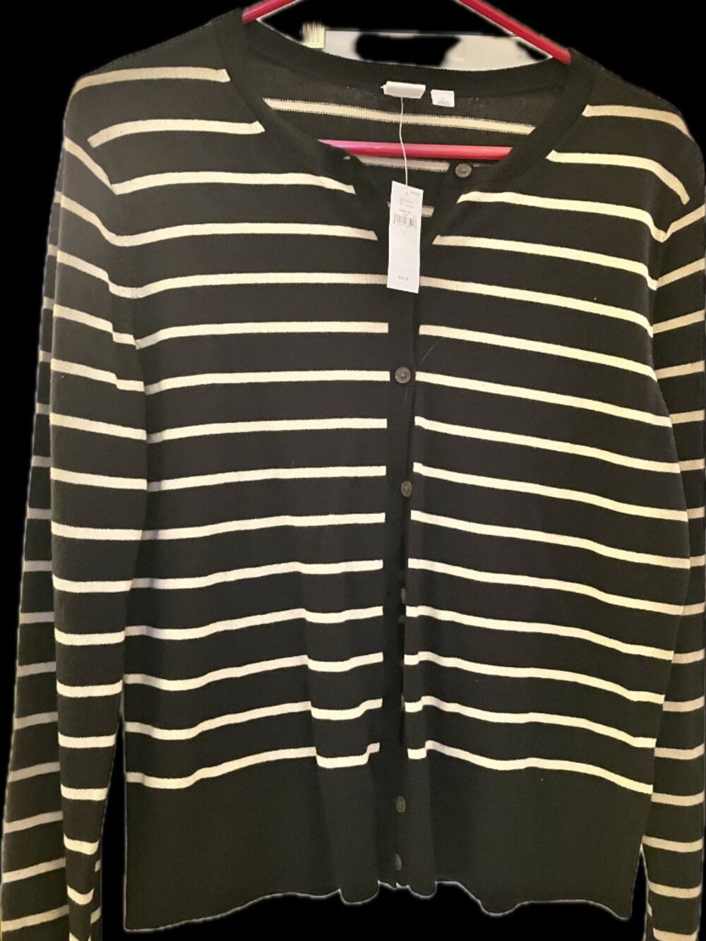 black and tan cardigan medium weight sweater, size Large, GAP